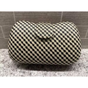 Banana Republic Ivory and Black Houndstooth‎ Clutch Purse-8.5 x 5 x 3